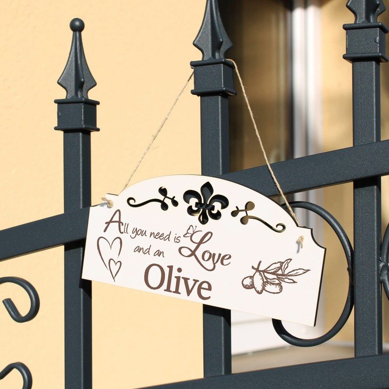 Sign Olive Decoration 20 x 10 cm - All you