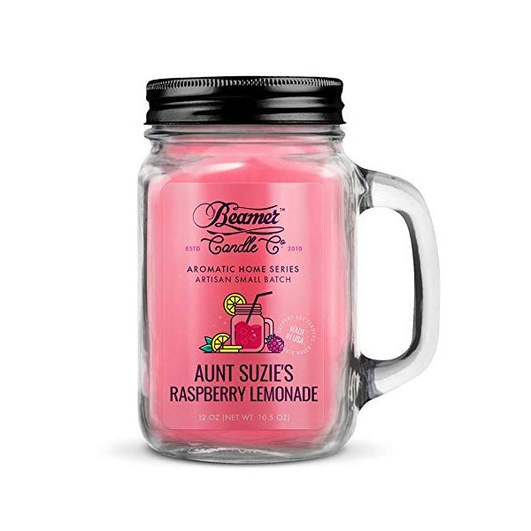 Beamer Candle Co. Aromatic Collection - Aunt Suzie's Raspberry Lemonade12oz Candle