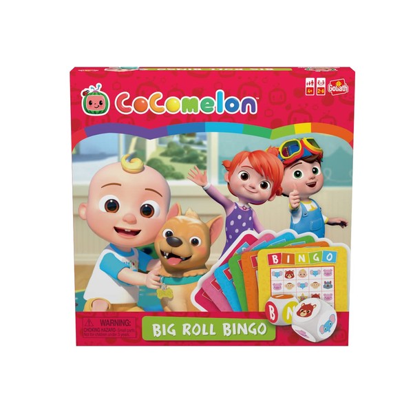 Goliath Cocomelon Big Roll Bingo Game - Oversized Dice, Features Cocomelon Characters - Ages 4 and Up, 2-6 Players