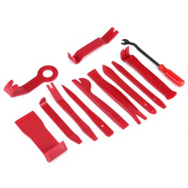 12er Auto Trim Entfernung Werkzeug Set Kit Mit Hebelstange Set Fastener Remover Auto Karosserie Reparatur Werkzeuge Trim Formung Innentür Dash Panel Remover Für Automotive Marine und Flugzeug Fahrzeug