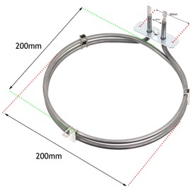 Spares2go 1800W Fan Element Heater for Howdens Lamona Oven/Cooker