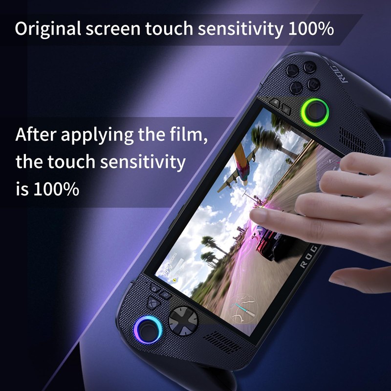 HAOLOCM 2 Pack AR Tempered Screen Protector for ROG Ally