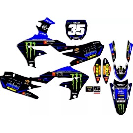 Enjoy Mfg 2018-2022 Yamaha YZF 450 Hutten Metaal Yamaha Race Team Graphics Kit and Plates