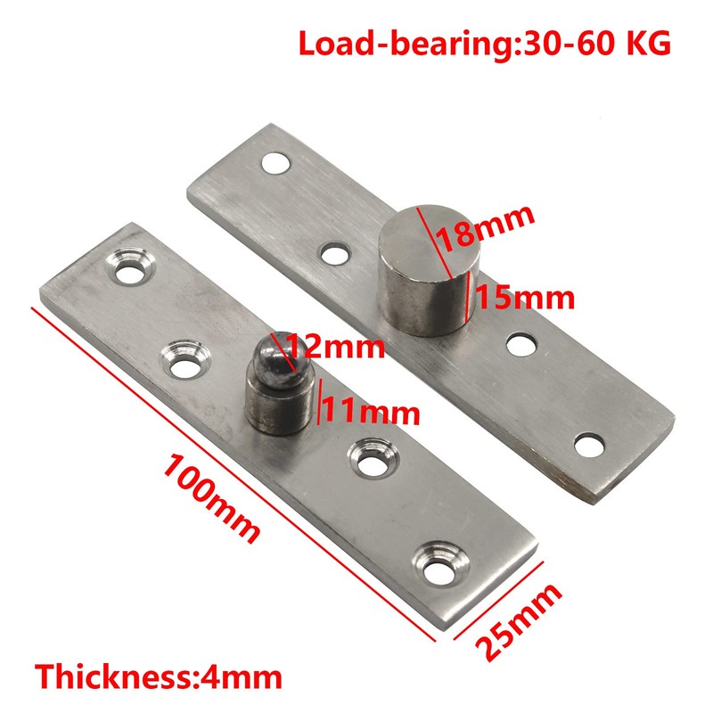 100mm Door Pivot Hinge Stainless Steel Up Down Shaft Hinge