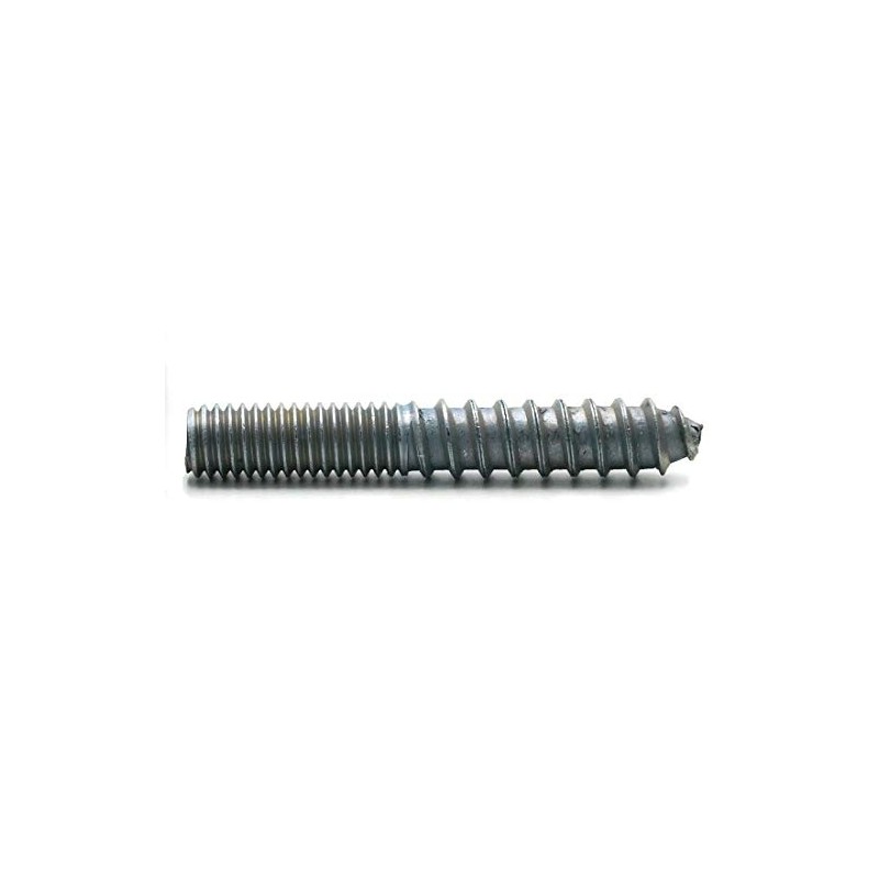 Zinc Plated Steel Hanger Bolts 3/8"-16 Machine Thread with Lag