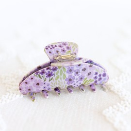 Elyse Breanne Design, 4 Inch, All Hair Types, Strong Hold, Fashion, Styling, Hair Accessory, Claw Clip, Lilac Floral