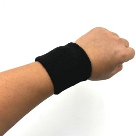 Running Sweat-Absorbing Wrist Band Wristband Black 5ea