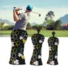 3PCS Golf Head Cover for Fairway Woods Driver Hybrids PU