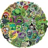 50PCS Green Horror Stickers, Goth Killer Stickers Packs for Adults,