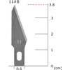 LinaLife 100PCS wholesale Hobby Blade #11#11B obtuse angle Replacement Stainless