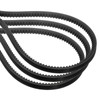 sourcing map 3 Pcs AX60 EPDM V-Belt, Raw Edge Cogged