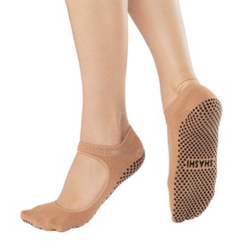 SHASHI Sweet Mary Jane Socks – Grip Socks for Women w/Cut Out-Top – Sports Clothes for Women for Barre, Yoga & More