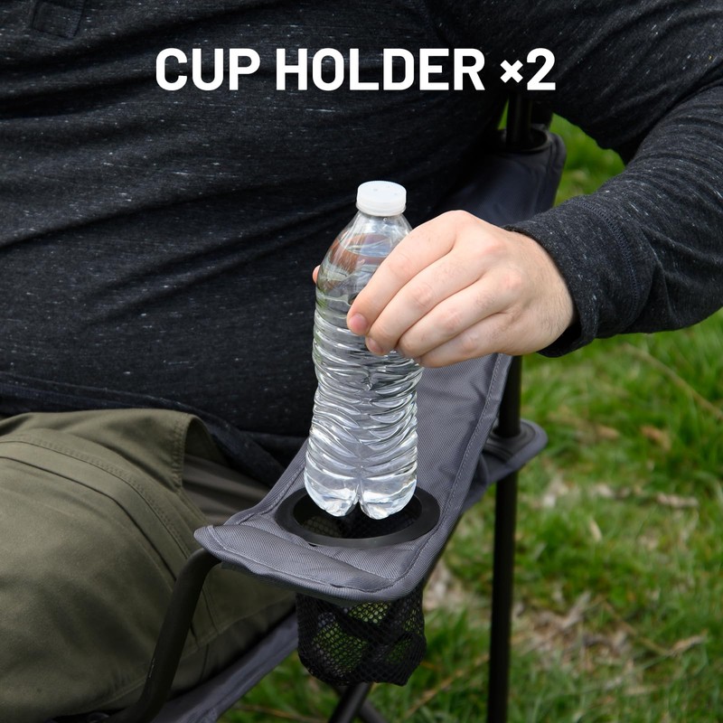 TIMBER RIDGE 2 Person Folding Loveseat Comfortable Double Foldable Camping