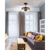 EAPUDUN Semi Flush Mount Ceiling Light, 2-Light Modern Light Fixture