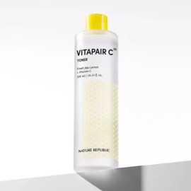 Nature Republic 네이처리퍼블릭 마스크팩 세트 브라이트닝 대용량토너 비타페어C 토너 300mlGIFT:캐모마일 카밍 톤업 선크 Nature Republic Mask Pack Set Brightening Toner Vita Fair C Toner 300ml GIFT: Chamomile Calming Tone Up Sun Cream [Vitafair C Toner]