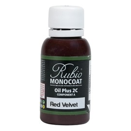 Rubio Monocoat Wood Stain & Finish Sample - Red Velvet | Oil Plus Part A | Quick-Dry, Eco-Friendly Linseed Wood Oil for Indoor Use | Ideal for Sampling Oil Plus 2C & Touch Ups | 20 mL