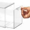 mDesign Plastic Stackable Bathroom Storage with Pull Out Bin Organizer
