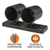 GlowShift Universal Black Dual Gauge Swivel Dashboard Pod - Fits