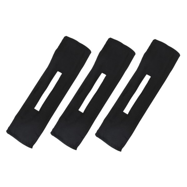 Baluue 3pcs Black Hair Bun Maker Lazy Hair Curler Headbands