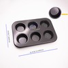6 Muffin Moulds Baking Tray Cupcake Moulds Cups Perforated Mince