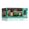 Feit Electric LED Solar Powered String Lights, Dusk-to-Dawn Sensor, 20ft