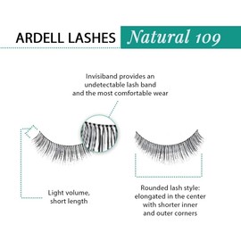 Ardell fashion lashes strip lashes, #109 black