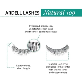 Ardell fashion lashes strip lashes, #109 black