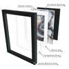 Frame Amo A1 23.4x33.1 Black Solid Wood Poster Frame, White
