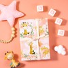 WRAPAHOLIC Reversible Baby Girl Wrapping Paper Roll - Mini Roll