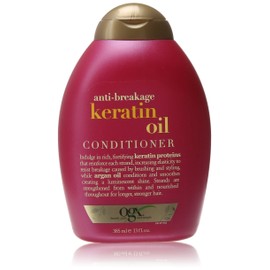 OGX Anti-Breakage Keratin Oil Conditioner, 13 Ounce Bottle Strengthening Conditioner with Argan Oil Sulfate-Free Surfactants Argan Oil Conditioner