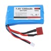 18650 7.4V 1300mAh Li Ion Battery Rechargeable Battery Fit for