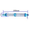 4Pcs Vgoohobby Metal Shocks Absorber Adjustable Dampers Compatible with Axial