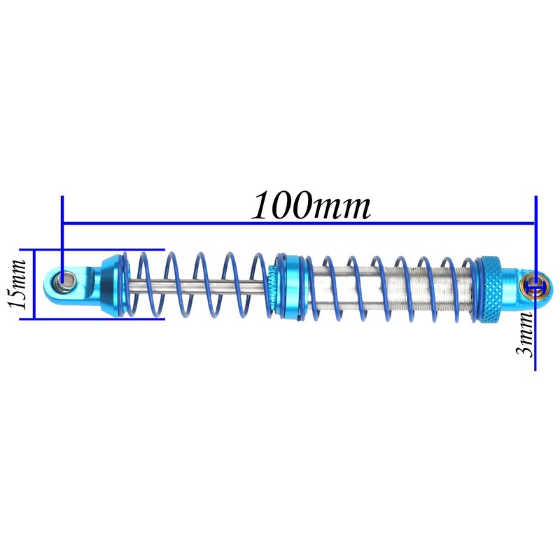 4Pcs Vgoohobby Metal Shocks Absorber Adjustable Dampers Compatible with Axial