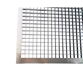 KastLite para-Lite 2 Parabolic Louver Ceiling Light Cover - Visual Comfort Overhead Lamp Diffuser - 22.75" x 46.75" Panels, 1½” x 1½” x 1” Cell Size - Silver Polystyrene Shades, Flange-Style, 2-Pack