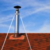 304 Stainless Steel Chimney Support Bracket Kit, Adjustable 45-74 Inch
