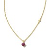 Kendra Scott Maisie 18K Gold Vermeil Pendant Necklace, Ruby