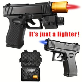 (1No Fuel Included) Windproof Butane Lighter Refillable Torch Ligher For Cooking & Daily Use Black Kitchen:_Black