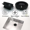 Hordion 3 Inch Garbage Disposal Splash Guard and Kitchen Sink