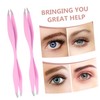 TOVINANNA 2pcs Dual Ended Stainless Steel Eyebrow Tweezers with Pointed