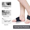 HAOXYO 2 Paar Fußbandage,Verstellbare Bandage Fuß,Bandage Fuss zur Schmerzlinderung bei