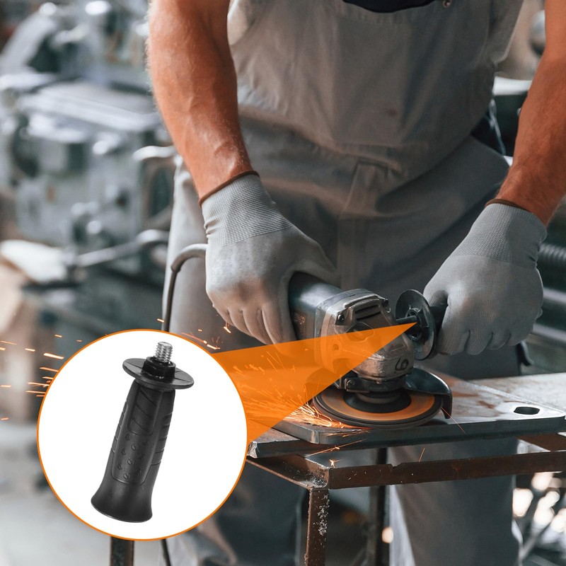 sourcing map 2 Pcs Angle Grinder Side Handle 10mm Thread