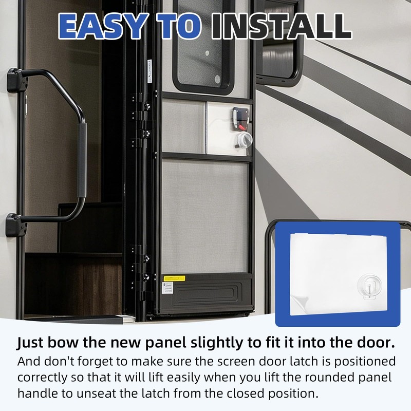 RV Screen Door Slider Panel 239061 Fits Most Popular RV