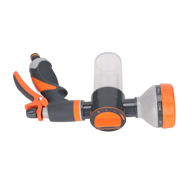 Garden Hose Nozzle 8 Spray Pattern Hose Hand Sprayer for