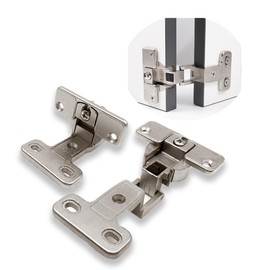 TAIQIAOLE 2Pieces 270 Degree Angle Cabinet Hinges Full Opened Door Hinge, Corner Cabinet Large Angle Hinges for Folding Door Corner Hinges (Full Cover 3/4 Sliver)