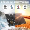 DUOERLAN 300W 12V Mono Foldable Solar Panel Suitcase w/30A Controller