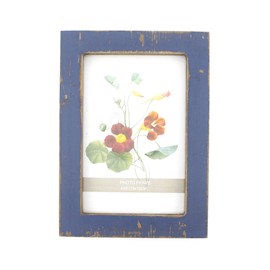 Zhenzan Frames 4x6 Inches Simple Rectangular Desktop Family Picture Photo Frame (Dark Blue)