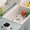 Kitchen Sink Protector,25.1"L X 12.8"W Sink Bottom Grid with Corner