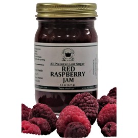 Red Raspberry Jam, All Natural/Low Sugar, 18 oz
