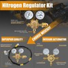 LTIENBST 4000Psi Nitrogen Regulator Kit Nitrogen Shock Fill Tool Compatible