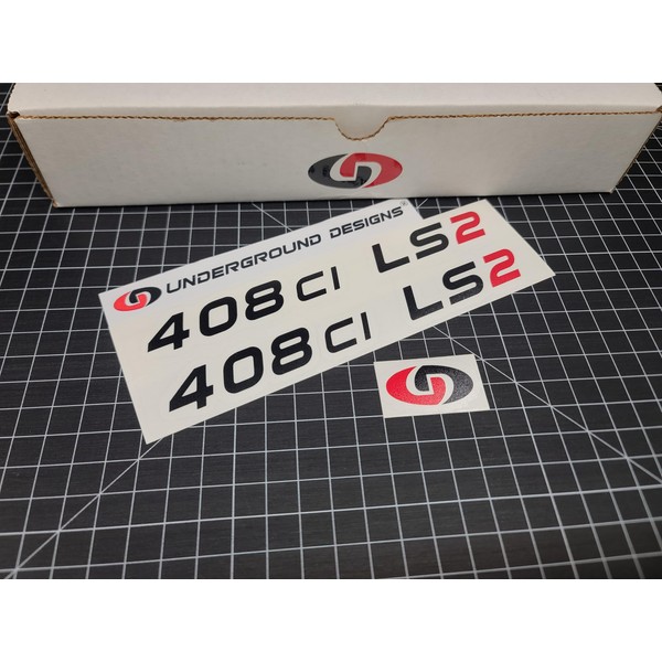 LSX Stroker Decals (2-Pack) Racing Engine Hood Fender Stickers 5.7L